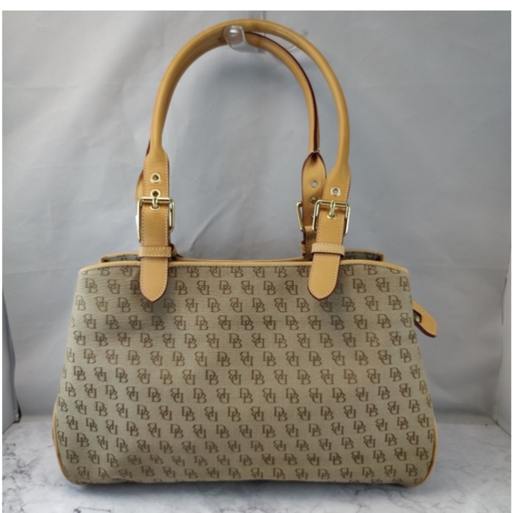 Dooney & Bourke Signature Tote Buckle Satchel Vintage